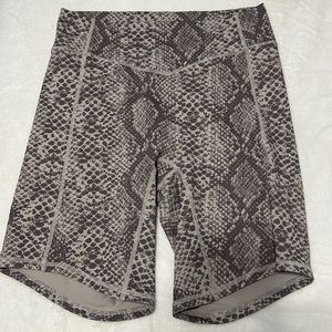 Ascend snake skin biker shorts